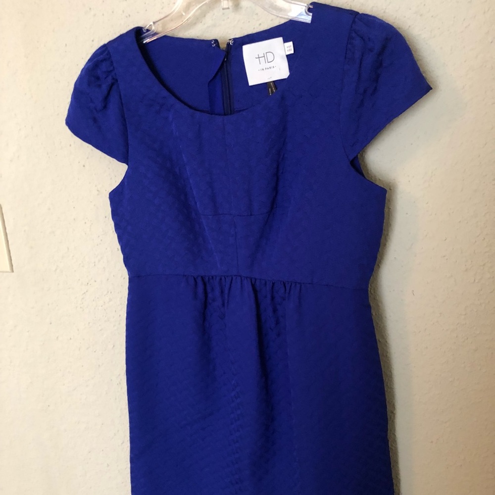 NWOT Anthropologie HD in Paris Blue Dress - Picture 3 of 8